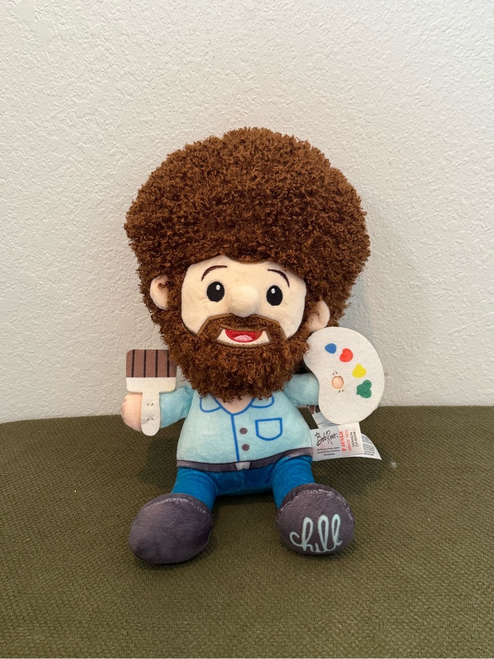 NWT Fiesta Bob Ross Chill Plush Toy